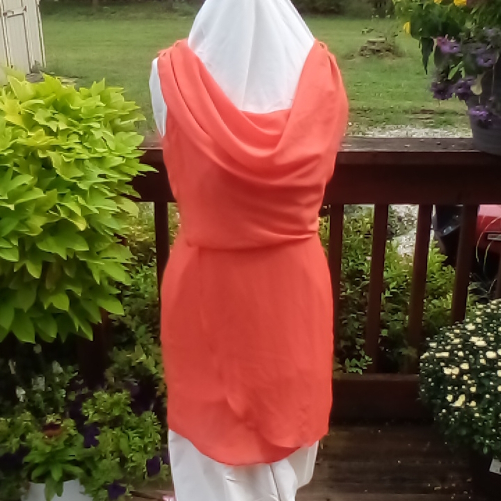 The Limited size small melon sleeveless dress